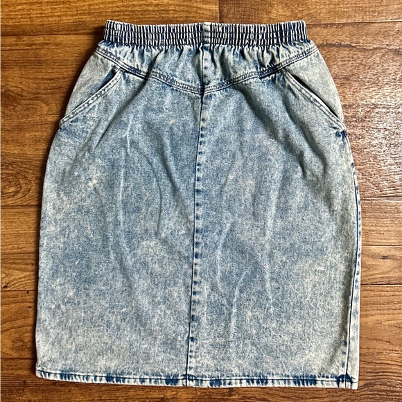 Bedford Fair • Vintage • Denim • Acid Wash • Blue • Medium • Skirt - Picture 2 of 8
